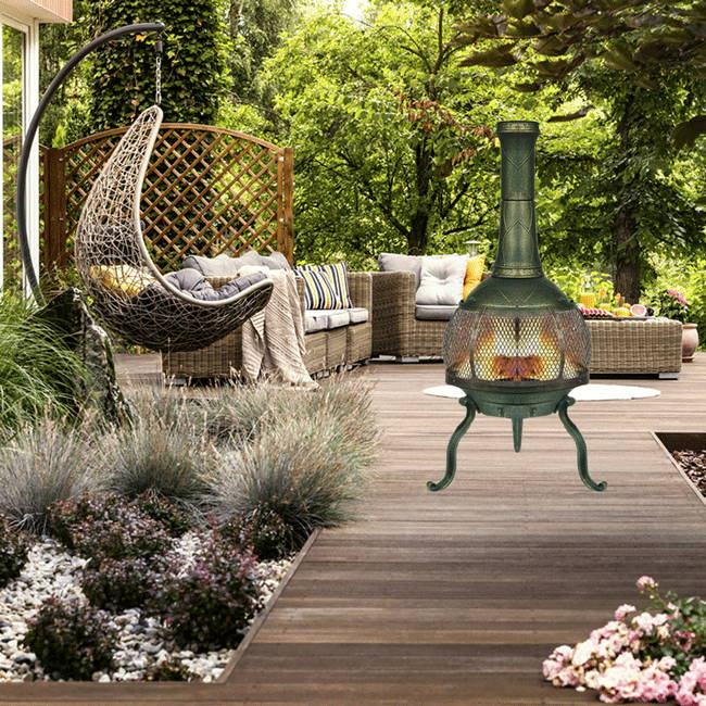 Chimenea Fireplace Outdoor Fireplace Fire Pit Wood Burning