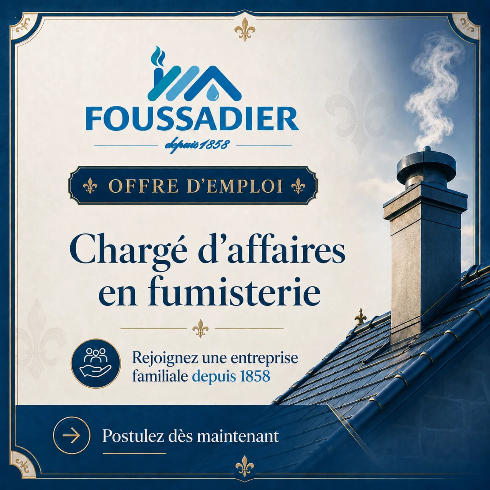 Nous recrutons un Chargé d’affaires Fumisterie ! 🔥