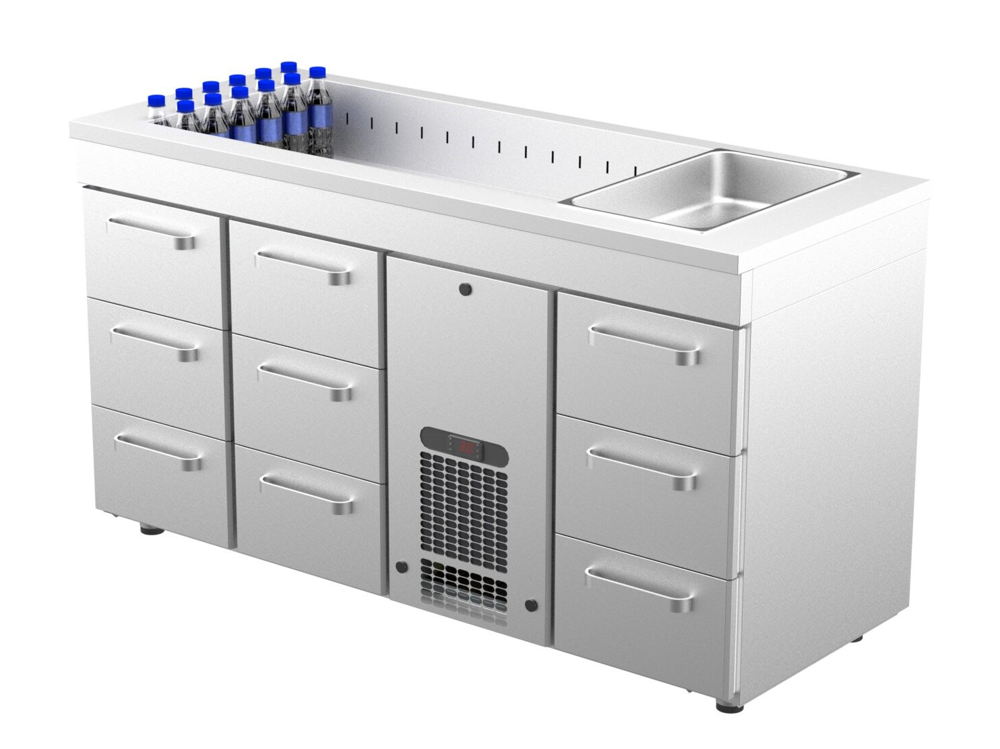Coolpart BMB-1609 Kylbänk med hel brunn