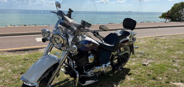 2010 HARLEY-DAVIDSON FLSTN SOFTAIL DELUXE (TWO-TONE) motorcycle for rent near Tampa, FL