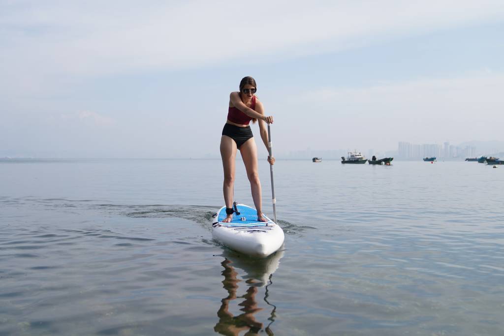 Join in stand up paddleboarding race training in Canada