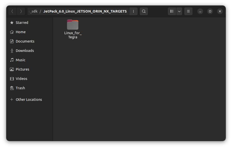 Target HW image folder