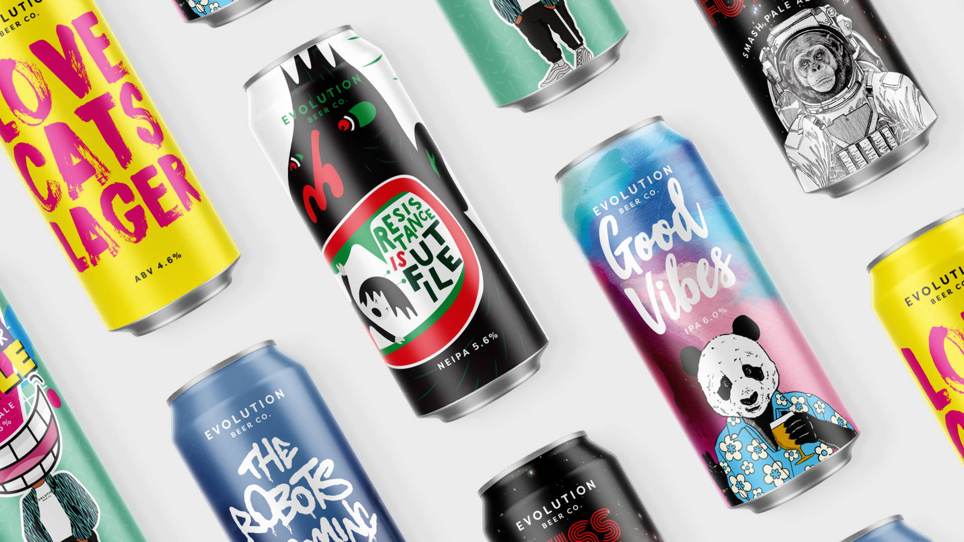 Featured image for The Curious Agency Elevates Evolution Beer Co.'s Branding