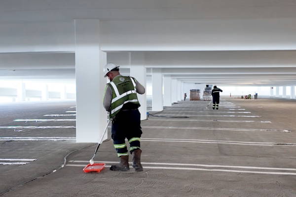 Graffiti removal from Passivated Stainless Steel Non-slip Grating