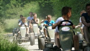 gokart team kinderevents auf tour