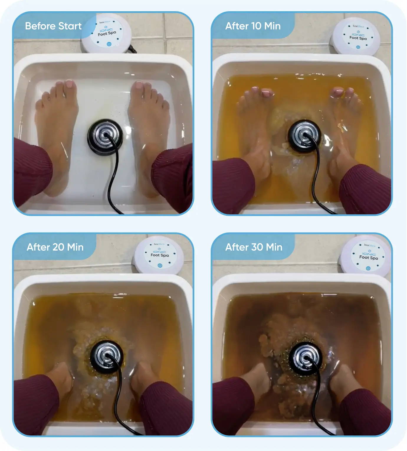 Healifeco Ionic Foot Spa Detox & Cleanse Bath at Home Remove Toxins