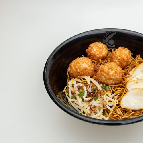 Handmade Chicken Meatball Noodles