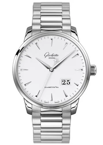 Senator Excellence Panorama Date Stainless Steel / Silver / Bracelet