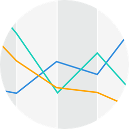 Lines on a chart; data given visual form.