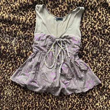 y2k vintage layered funky layered top from ikks