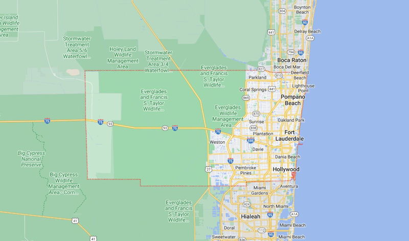 featured image for story, Broward county map