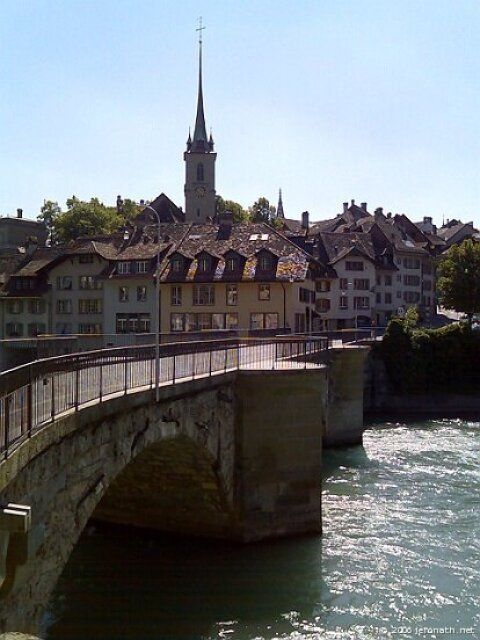 Chemin au dessus de Berne en Suisse - juin 2006