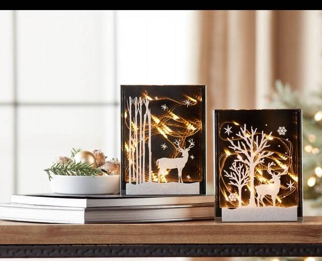 Raz Imports Wooden Sleigh With Winter Natural Arrangement and Pinecone Christmas Home Decor