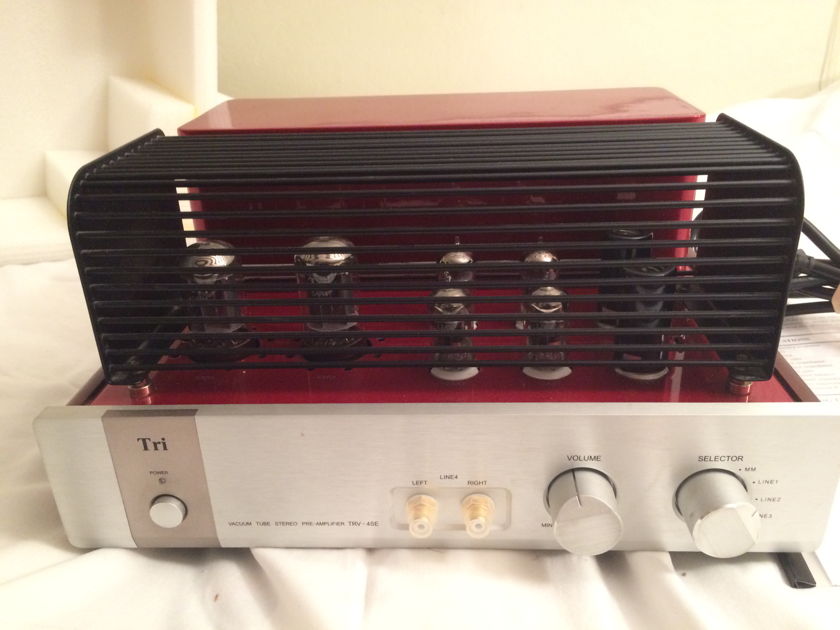 Triode Corporation TRV-4SE tube preamp in fire engine red