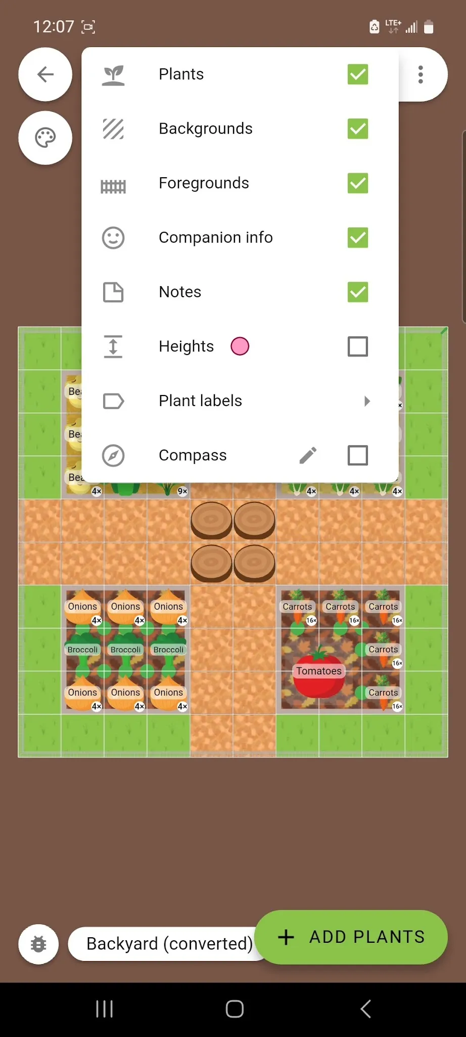 Enable Plant Height Indicators