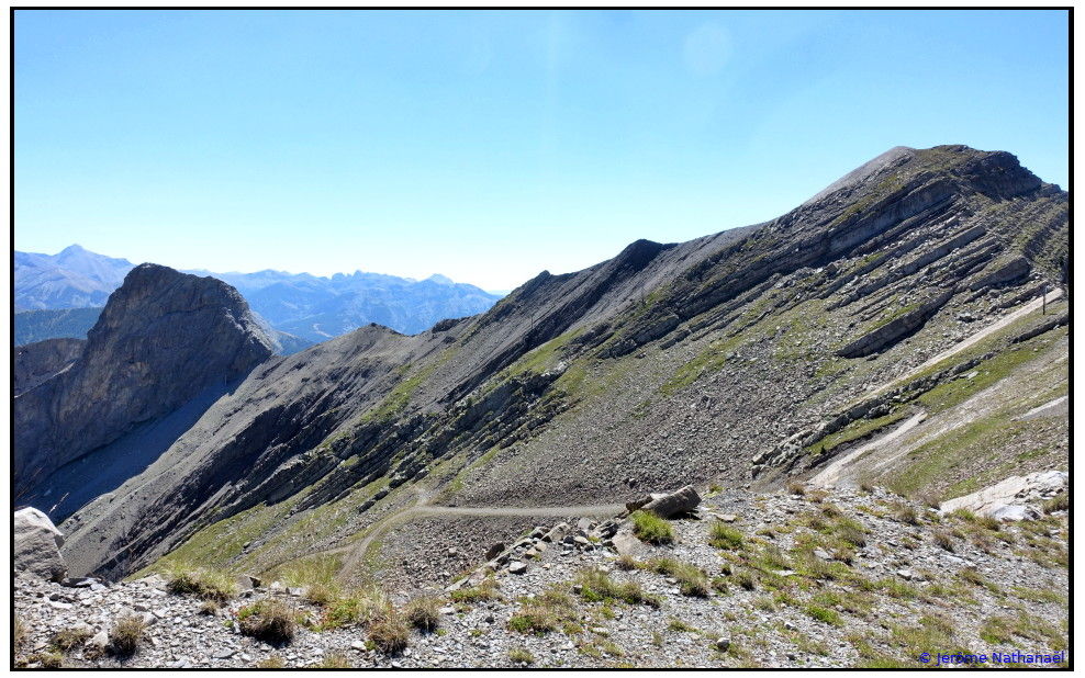 Schistes en haut de la Baisse de l'Aiguille