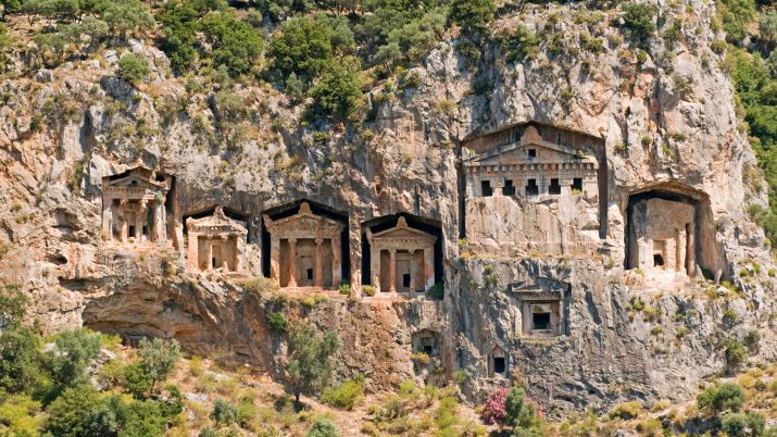 Along the riverbanks, you can find impressive Lycian rock tombs carved into the cliffs. These tombs date back to ancient times and are a fascinating testament to the region's rich history