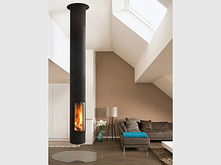  Belgique
- Une cheminée suspendue ultra moderne - Des cheminées de toutes les fomes © Focus