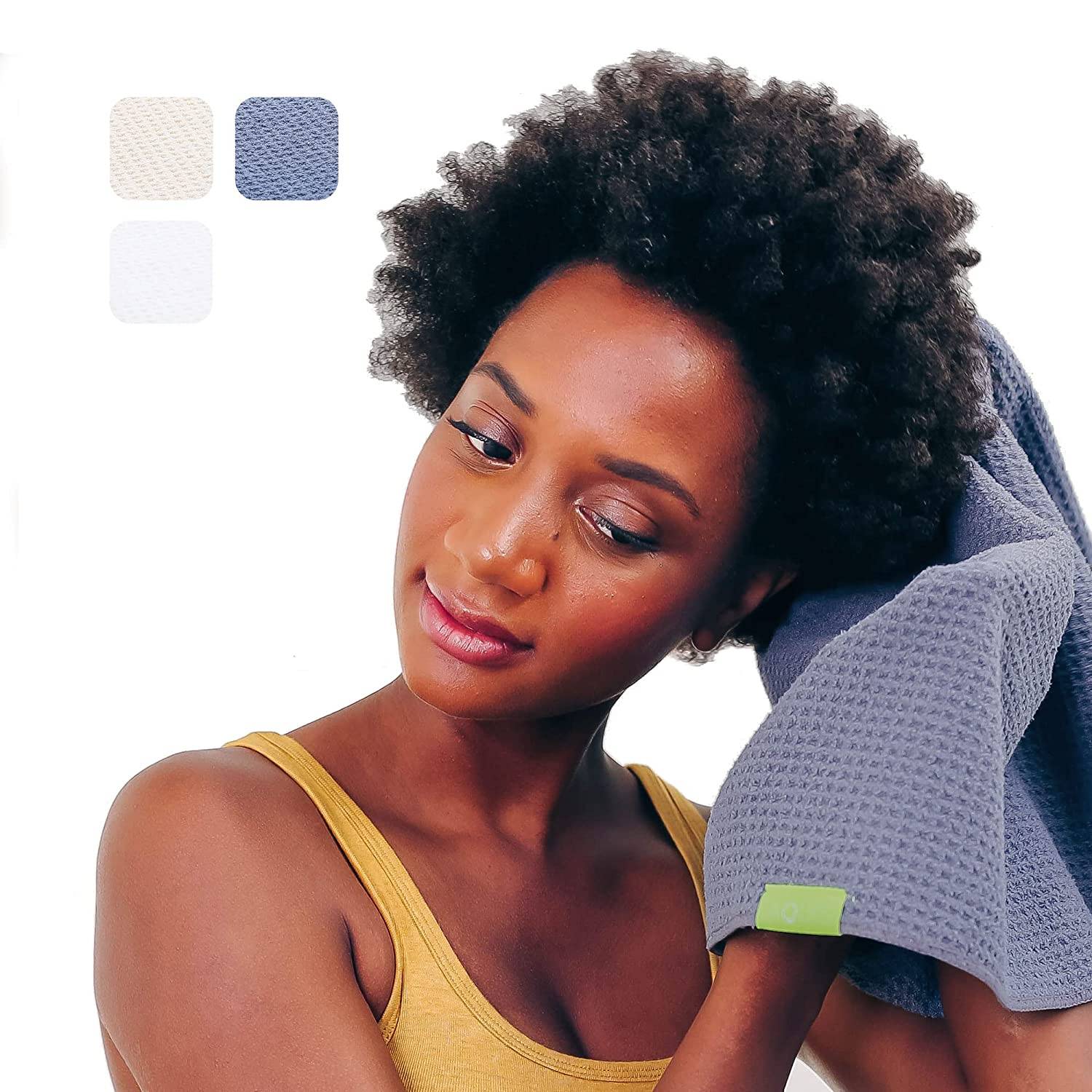 Aquis waffle hair towel online
