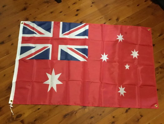 AUSTRALIAN RED ENSIGN. WALL HANGING. MERCHANT NAVY