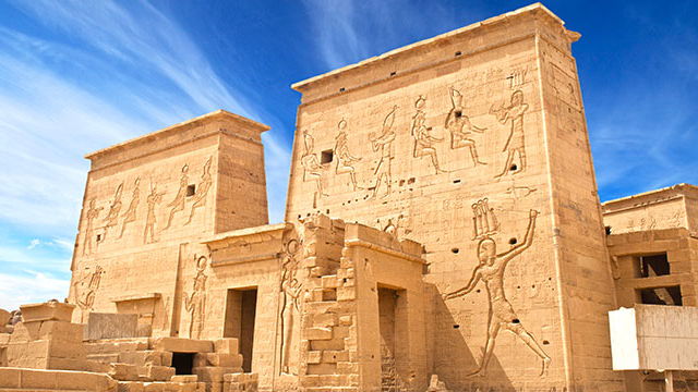 Entrance to the Temple of Philae, Aswan, Egypt