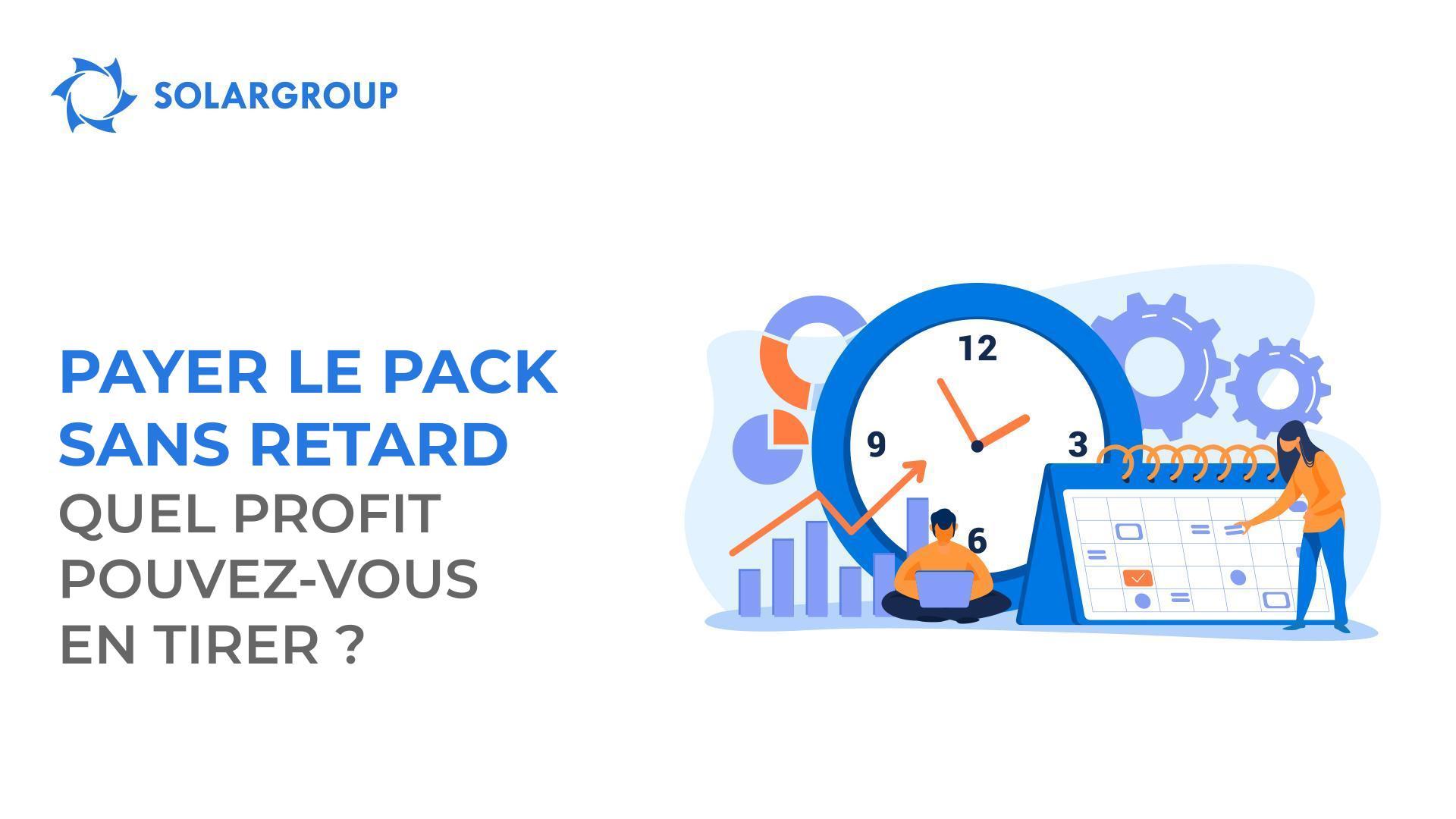 Payez votre pack selon le calendrier des paiements et obtenez des parts d'investissement en bonus