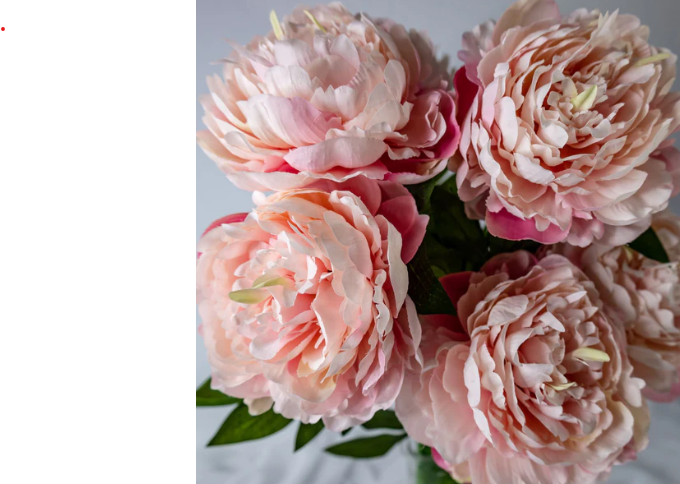 Pink Peony Large Bloom - Realistic Artificial Flowers - Image 2