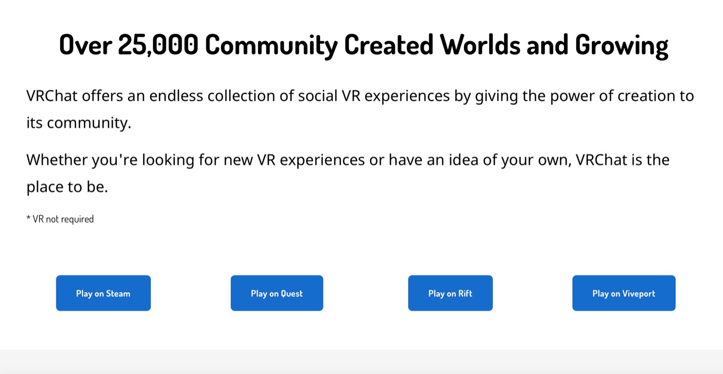 VRChat product / service