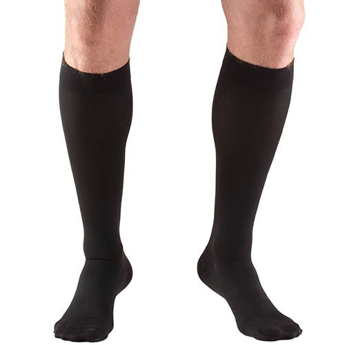 Knee High Closed Toe Medical Stockings in Black
