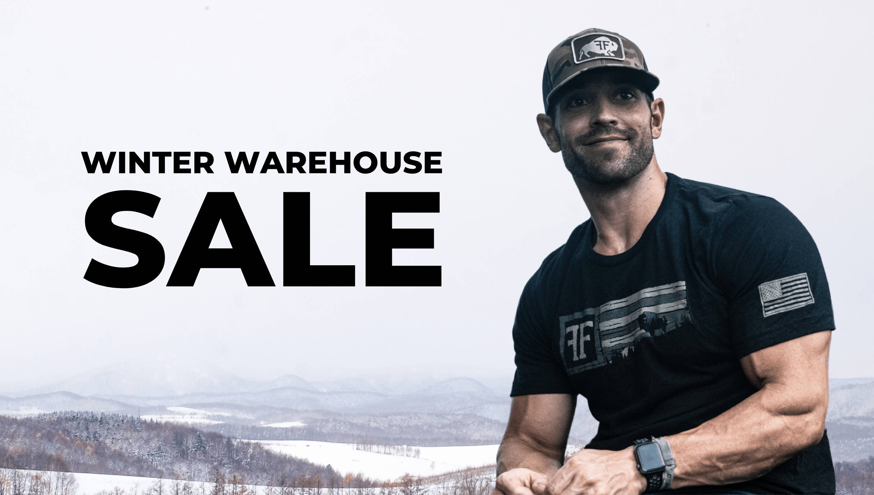Rich froning looking into the distance for the warehouse sale