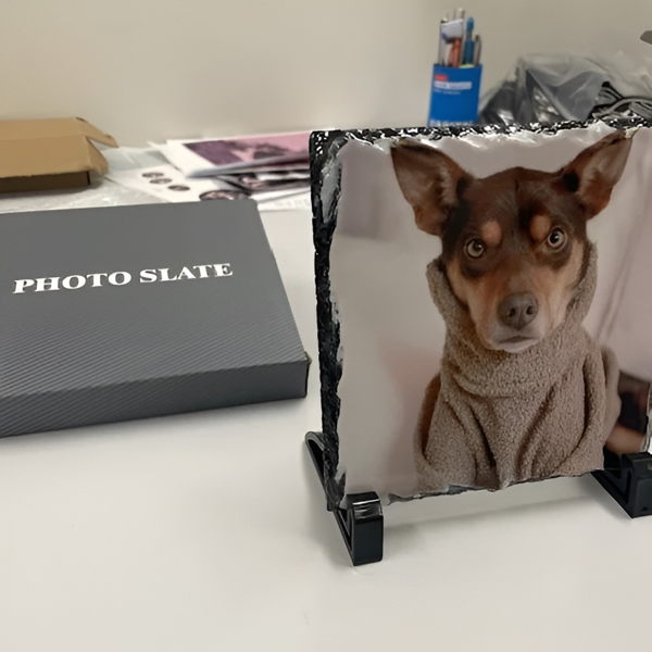 Pete's Pet Products - Personalised Slate Photo Frame - Image 4