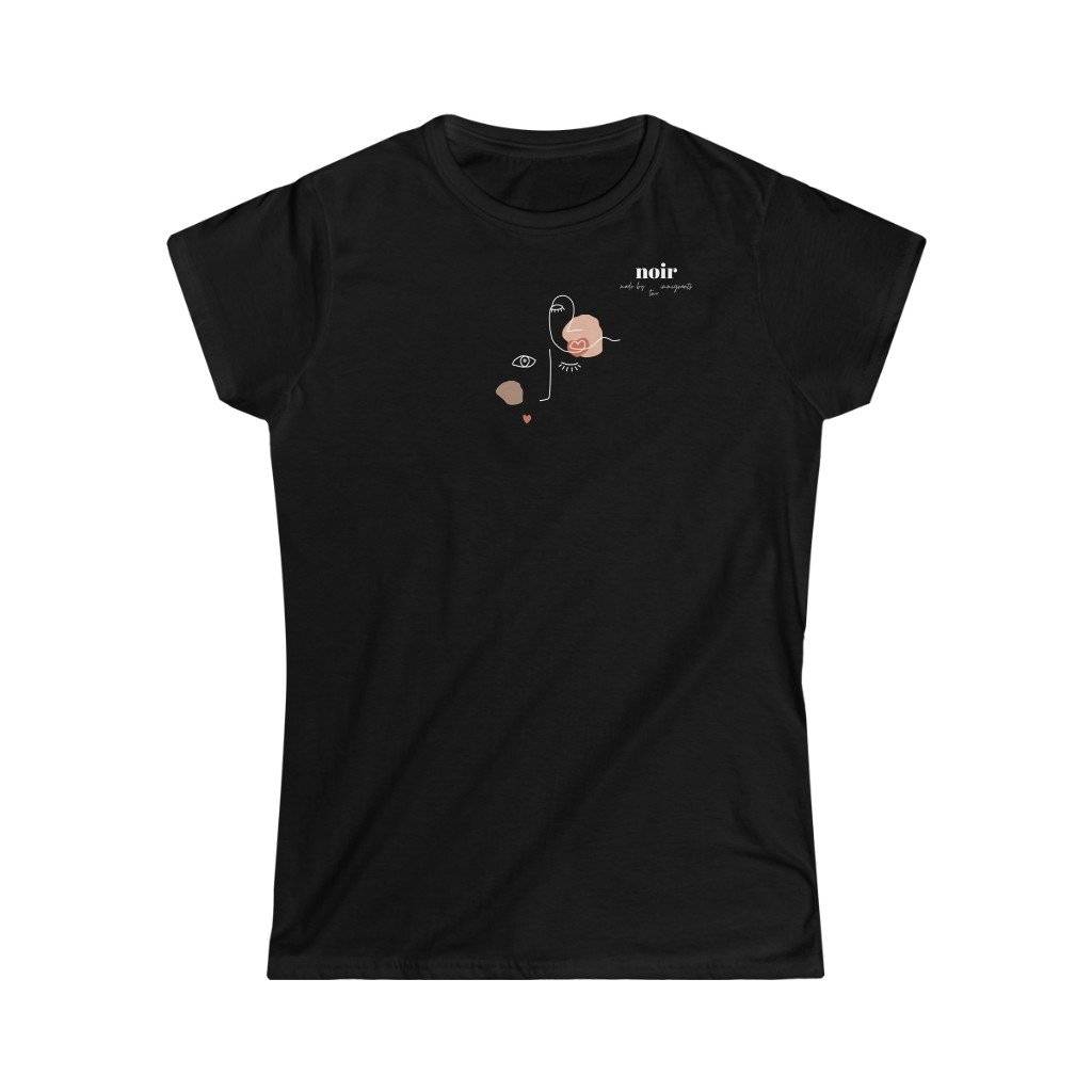 <img src=“woman t-shirt.png" alt=“Comfortable and black ladies t-shirt perfect as Christmas gift”>