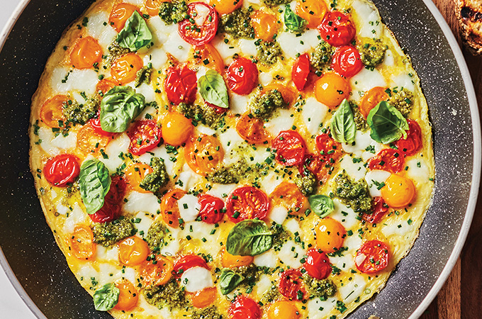 Tomato and Mozzarella Omelette