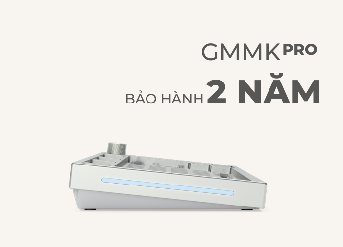 Bàn phím cơ Glorious GMMK Pro được bảo hành 2 năm