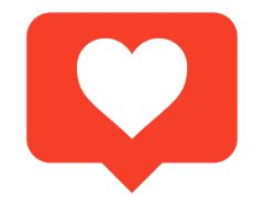 Ícone do Instagram com coração