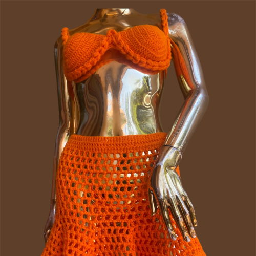 Mini Mesh Flare Skirt