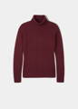 BRIGHTMERE LADIES ROLL NECK JUMPER IN BORDEAUX