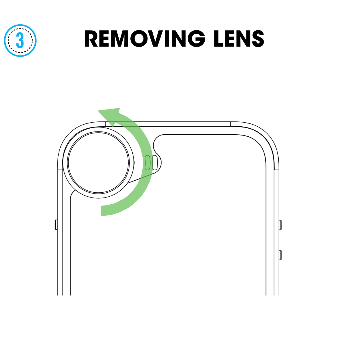 removing lens