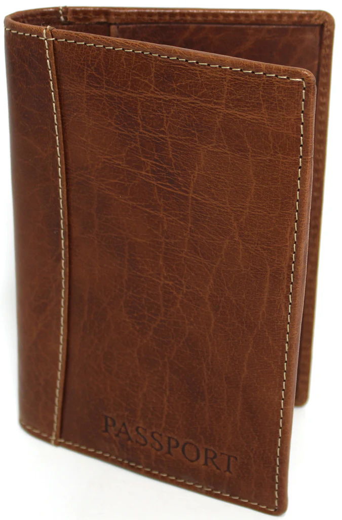 RFID Security Lined Leather Passport Holder Full Grain Cow Hide Leather. Style number: 11017 Hide & Chic - Image 15