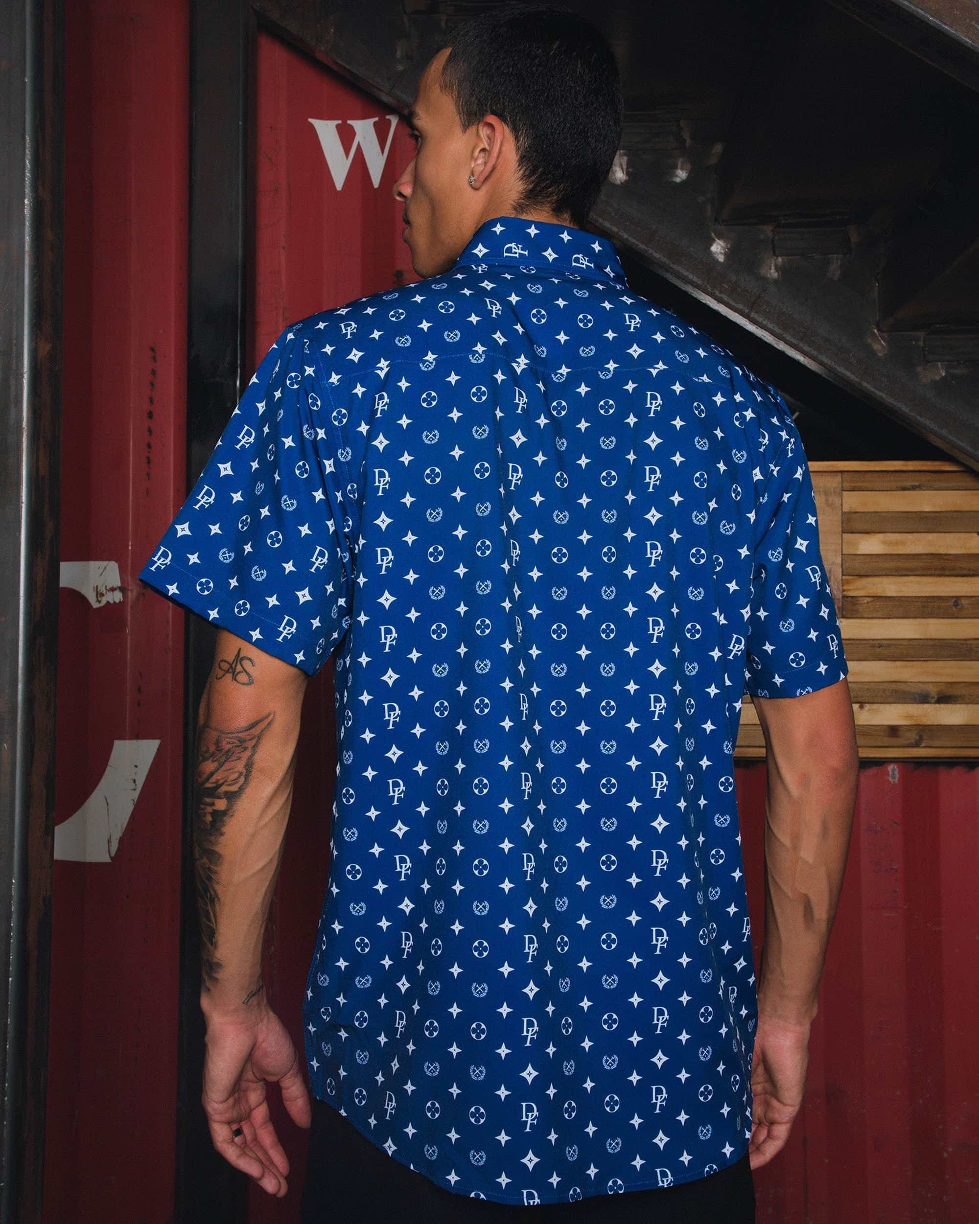Men's Bougie Short Sleeve - Blue & White