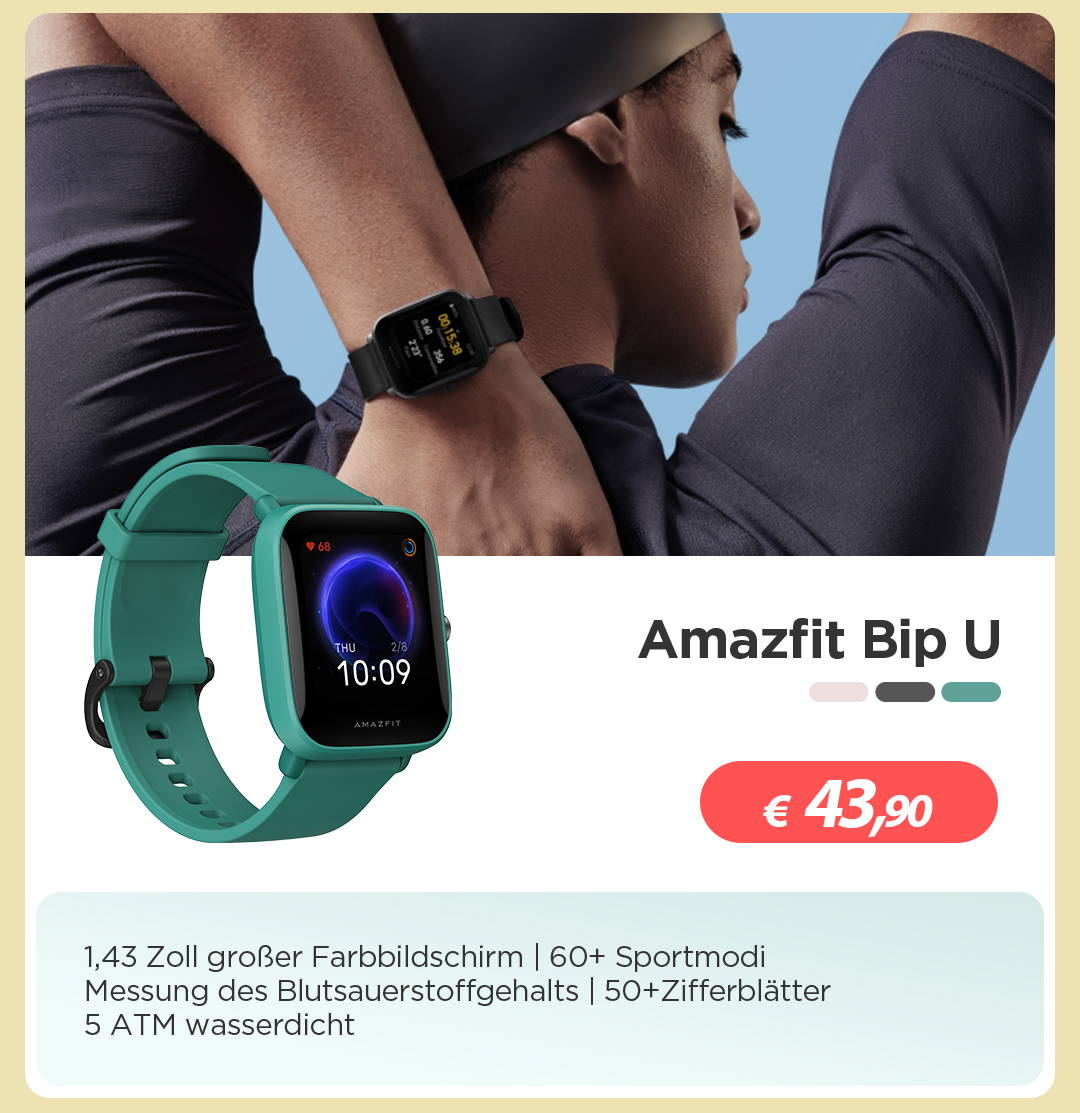 Amazfit Bip serie smartwatch
