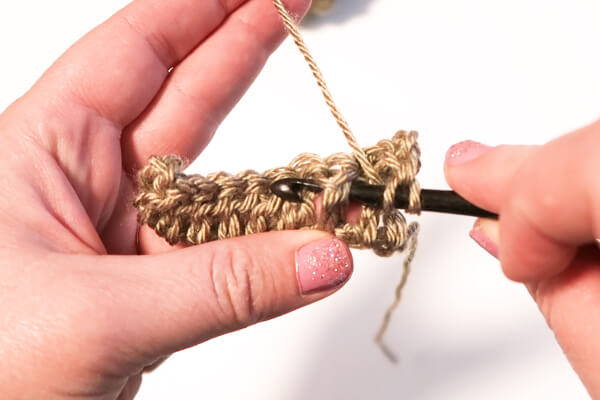 Front Post Double Crochet insert hook