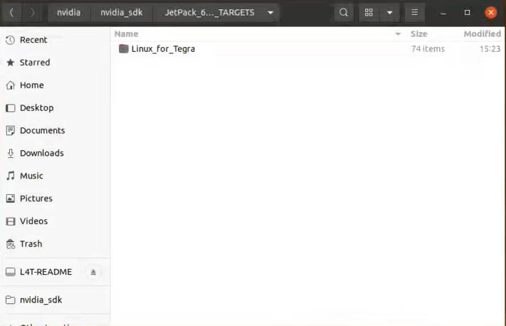 Target HW image folder