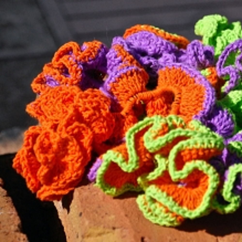 Coral Reef Scrunchies