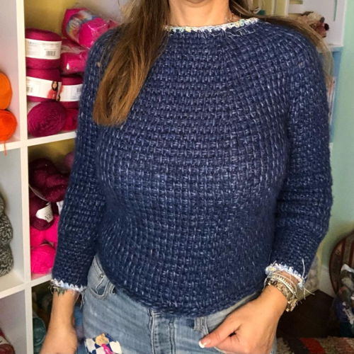 Confetti or not sweater (tunisch haken, NL)