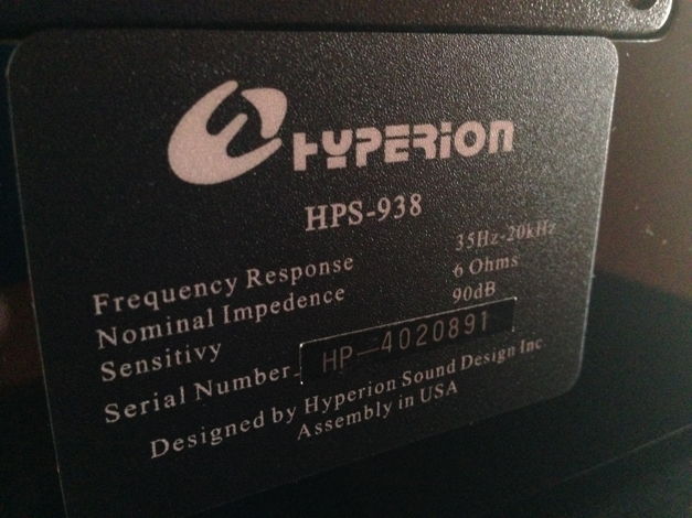 Hyperion Sound Design, Inc. HPS-938
