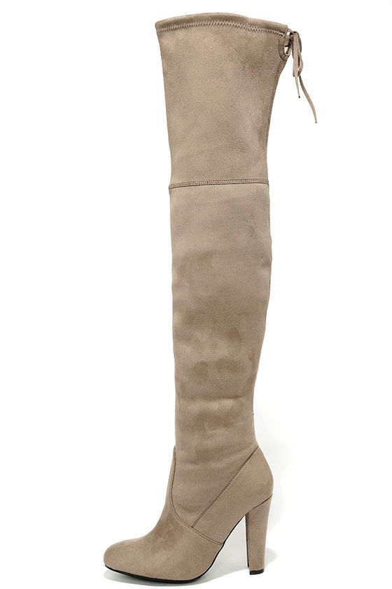 steve madden taupe suede boots