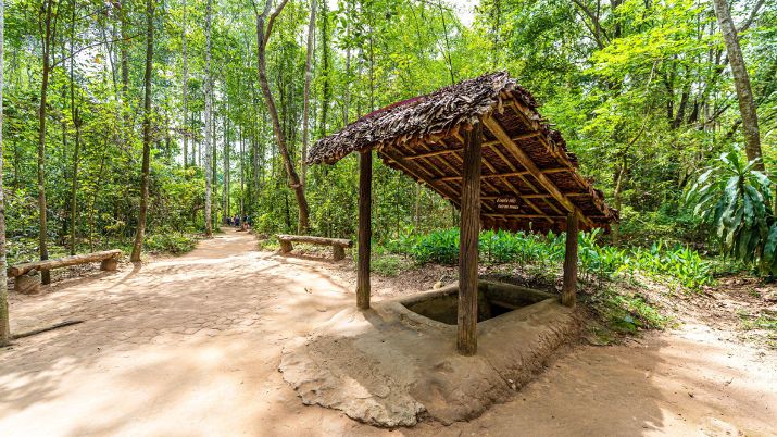 Cu Chi Tunnels had a clever ventilation system using termite mound-like vents to conceal their location