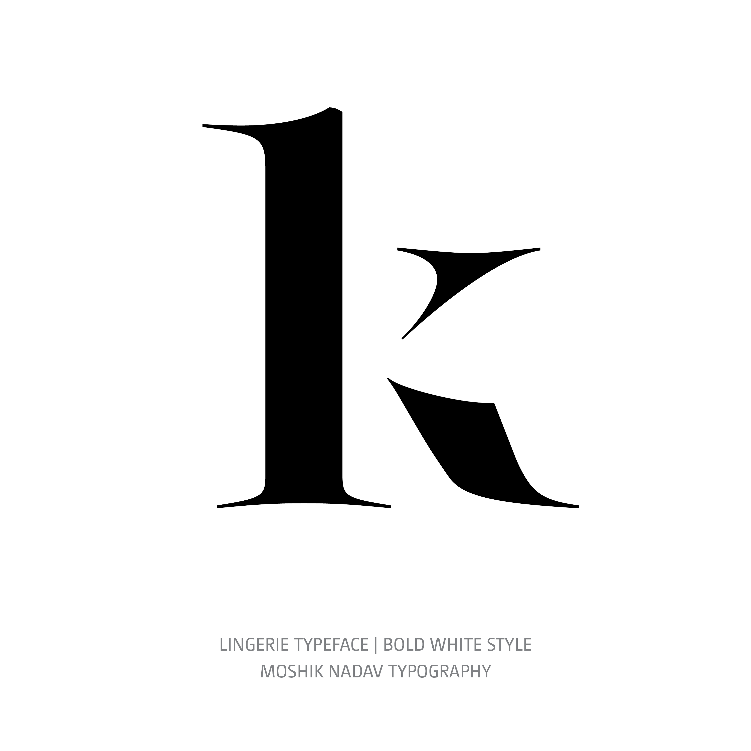 Lingerie Typeface Bold White k