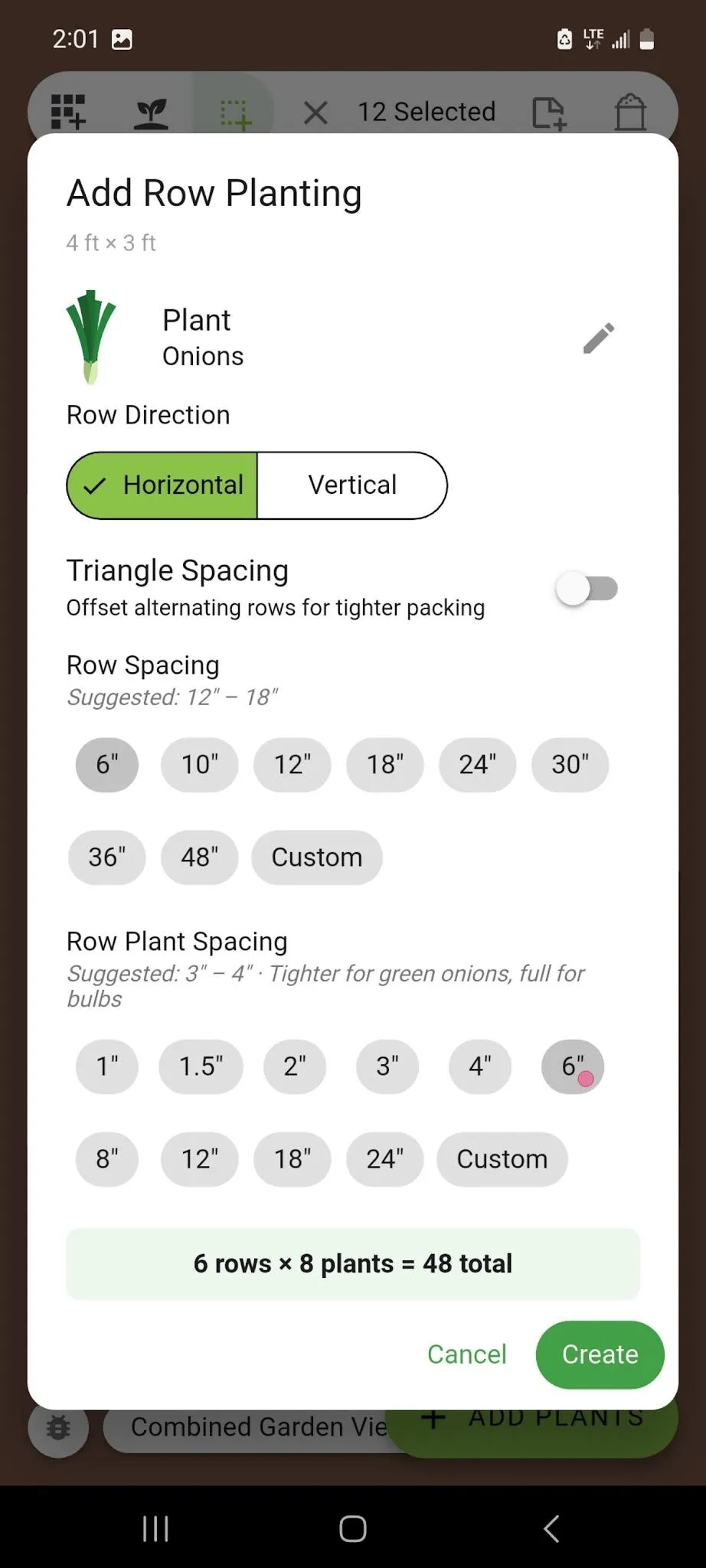 Set In-Row Plant Spacing